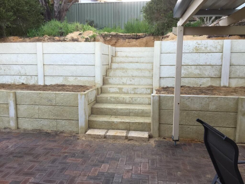 How To Build Retaining Wall Stairs 