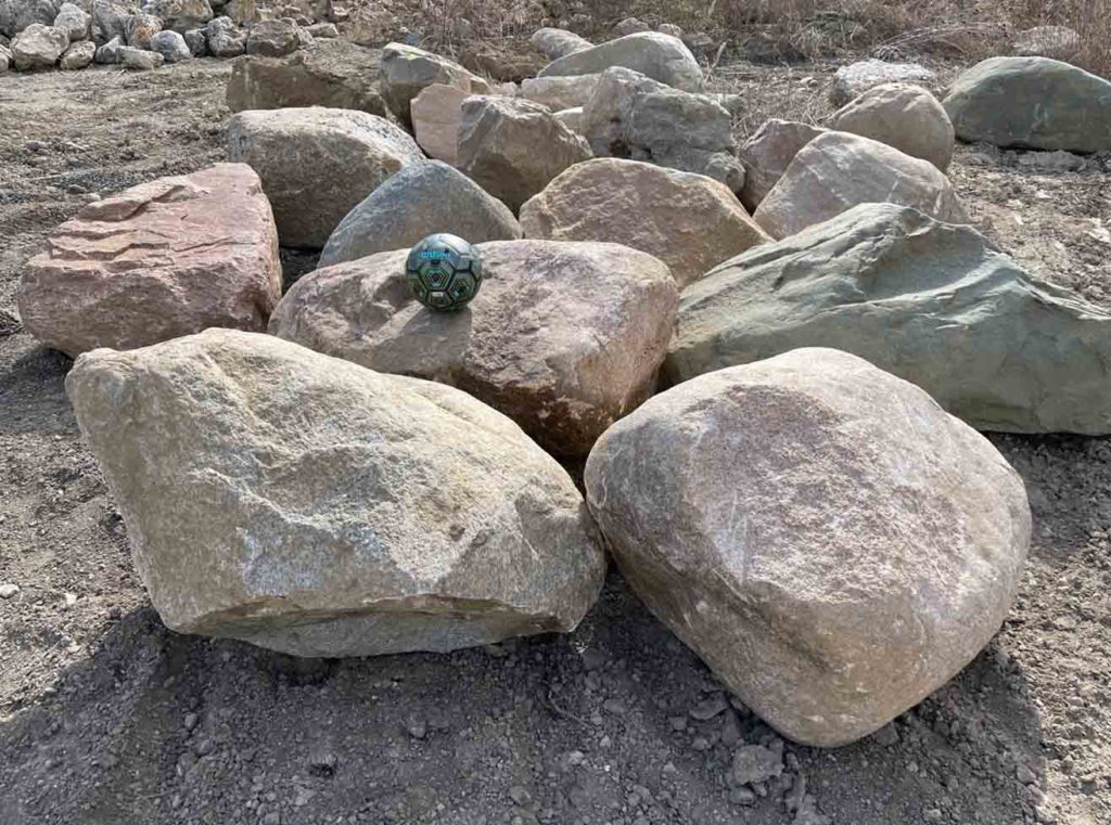 Selection of the Right size of boulders