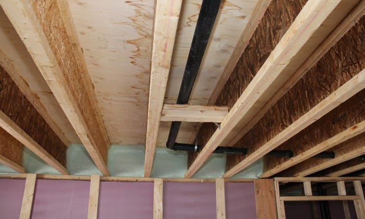 Step 2 to Frame a Wall Parallel to Ceiling Joists