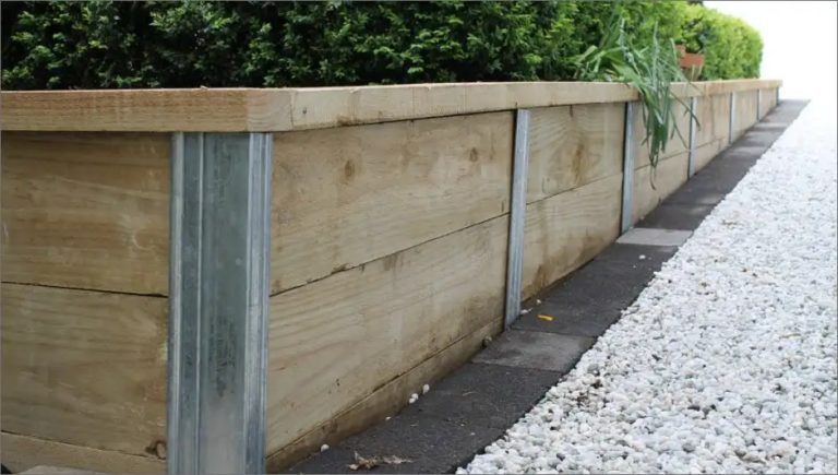 Sleeper Retaining Wall